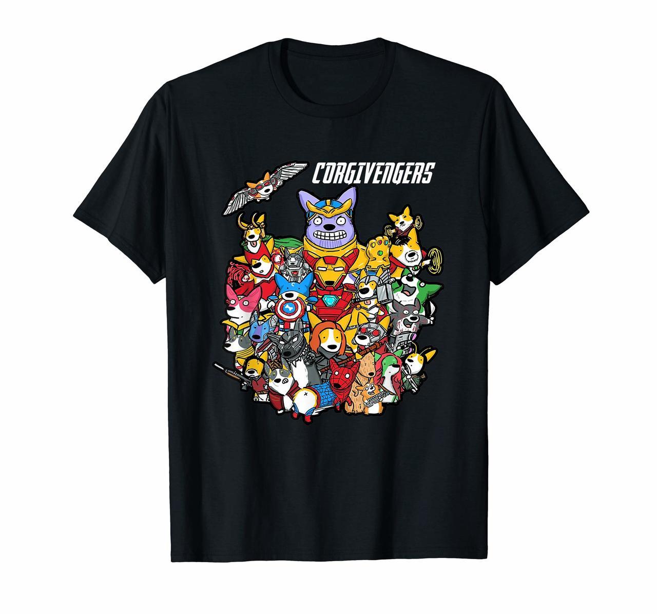 Cool Corgi Corgivengers Trendy Comic Lover Fan Shirt Gift Hoodies