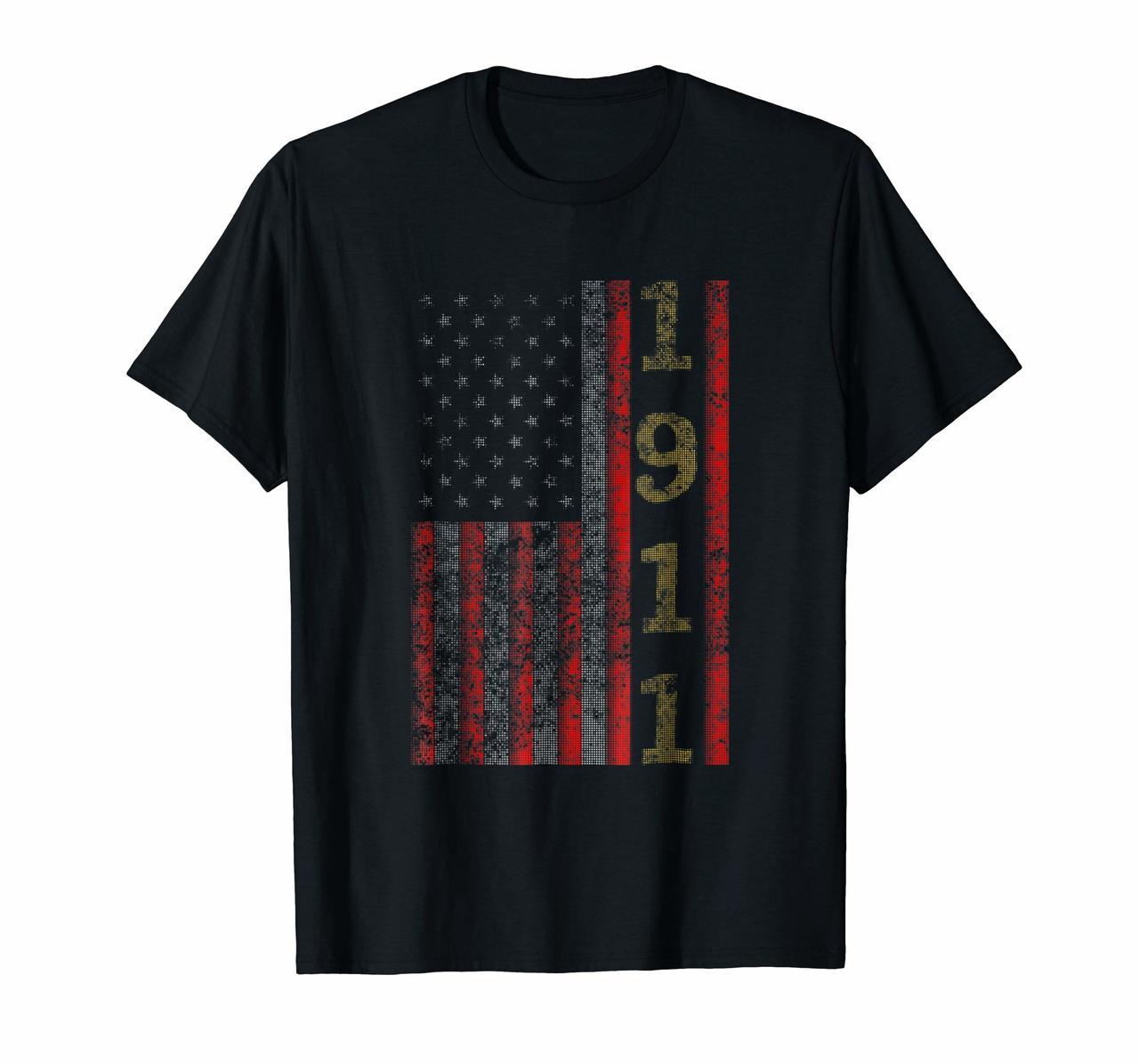 Cool Patriotic 1911 USA - US Flag Birthday Gift Idea T-Shirt Hoodies