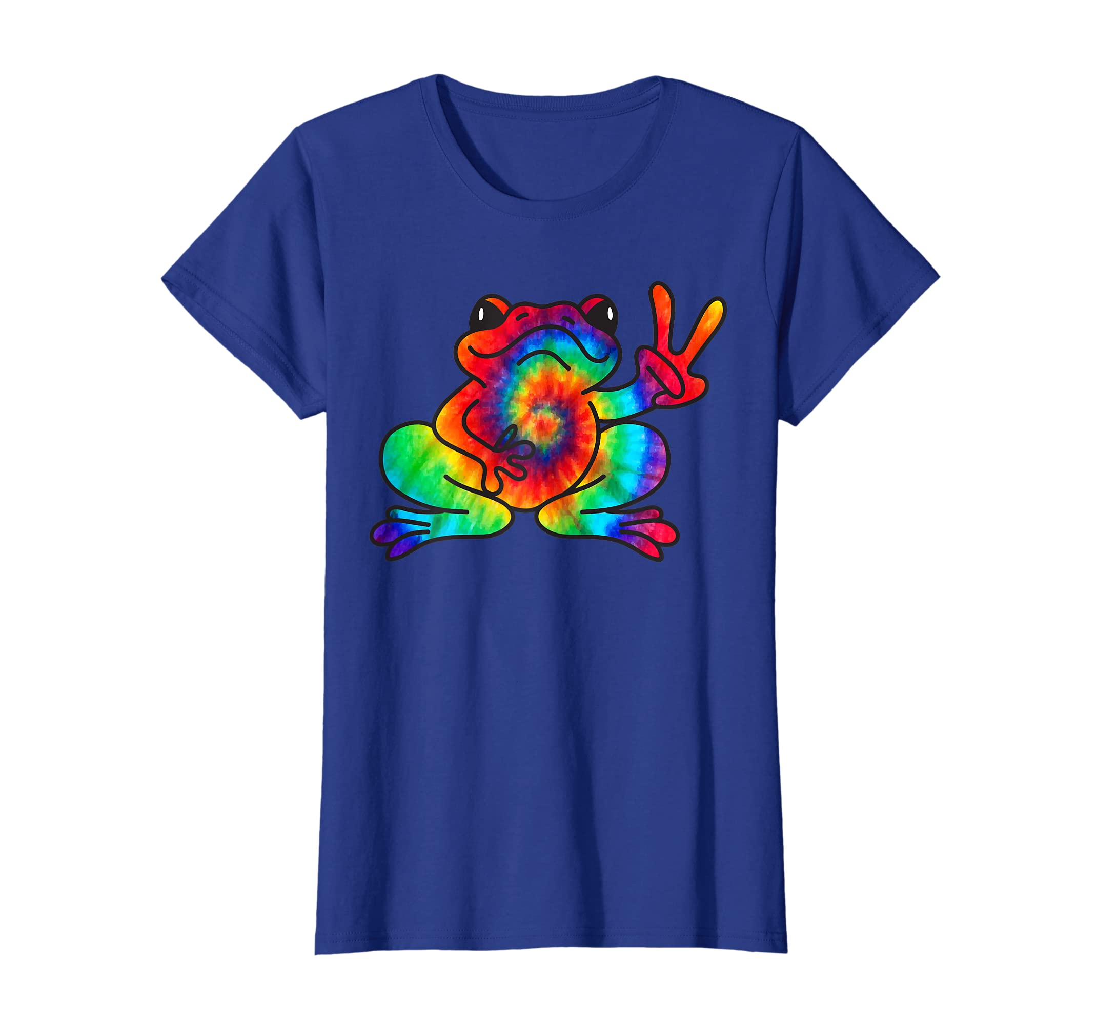 Cool Peace Frog Tie Dye T-Shirt For Boys And Girls Hoodies
