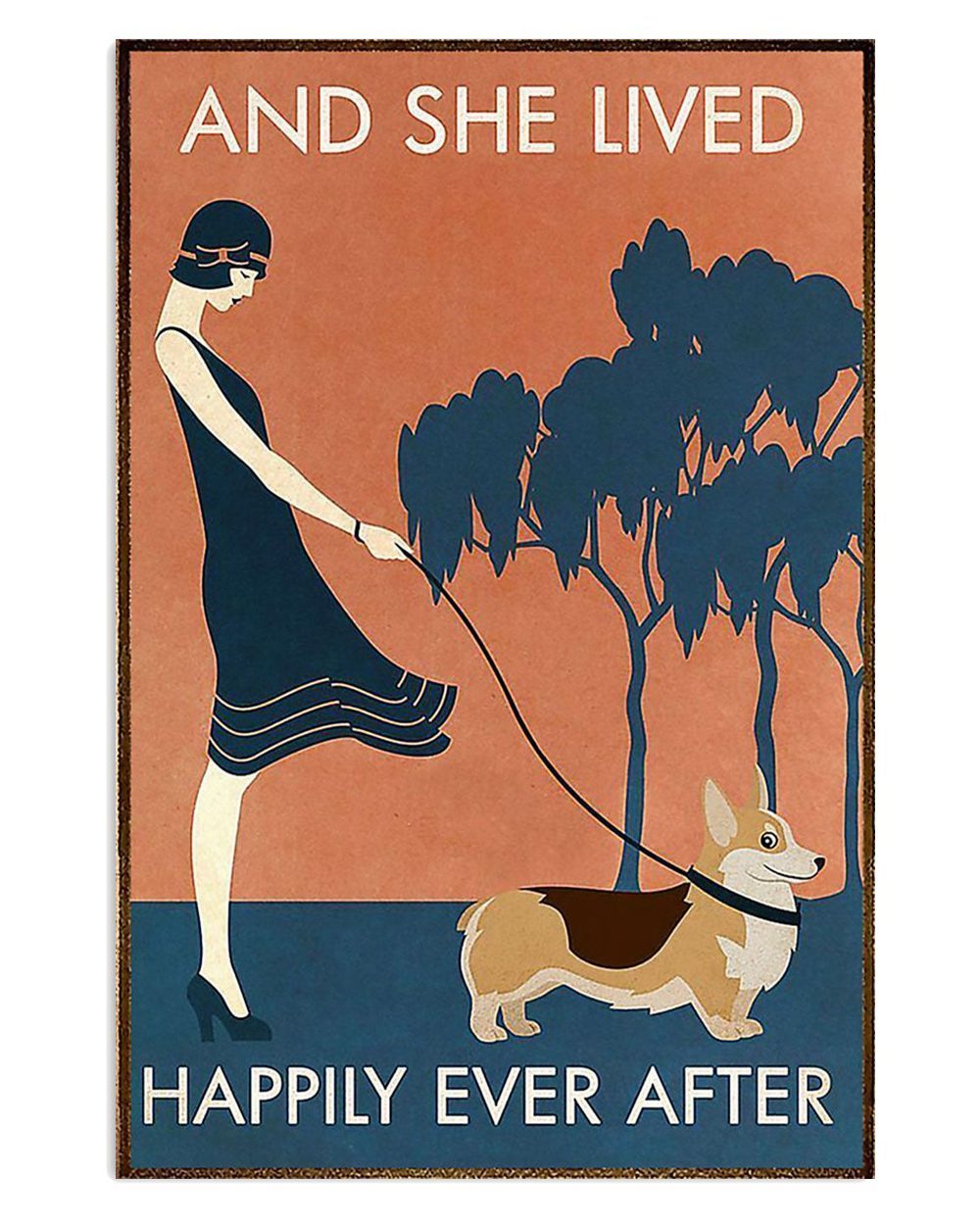 Corgi Dog Lady And Welsh Cardigan Corgi Corgi Puppies Lover Poster