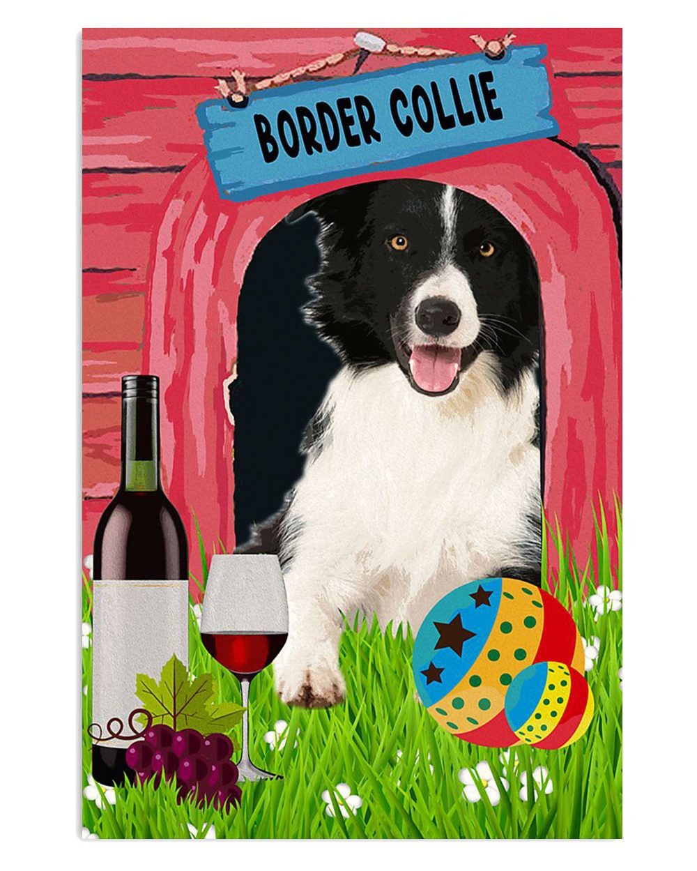 Cute Border Collie Dog Border Collie Gift For Merle Collie Lover Poster