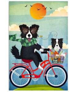 Cute Border Collie Dog Collies Hang Out Gift For Merle Collie Lover Poster