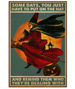 Cute Cat Funny Cat Haloween Witch Cat Kitties Lover Poster