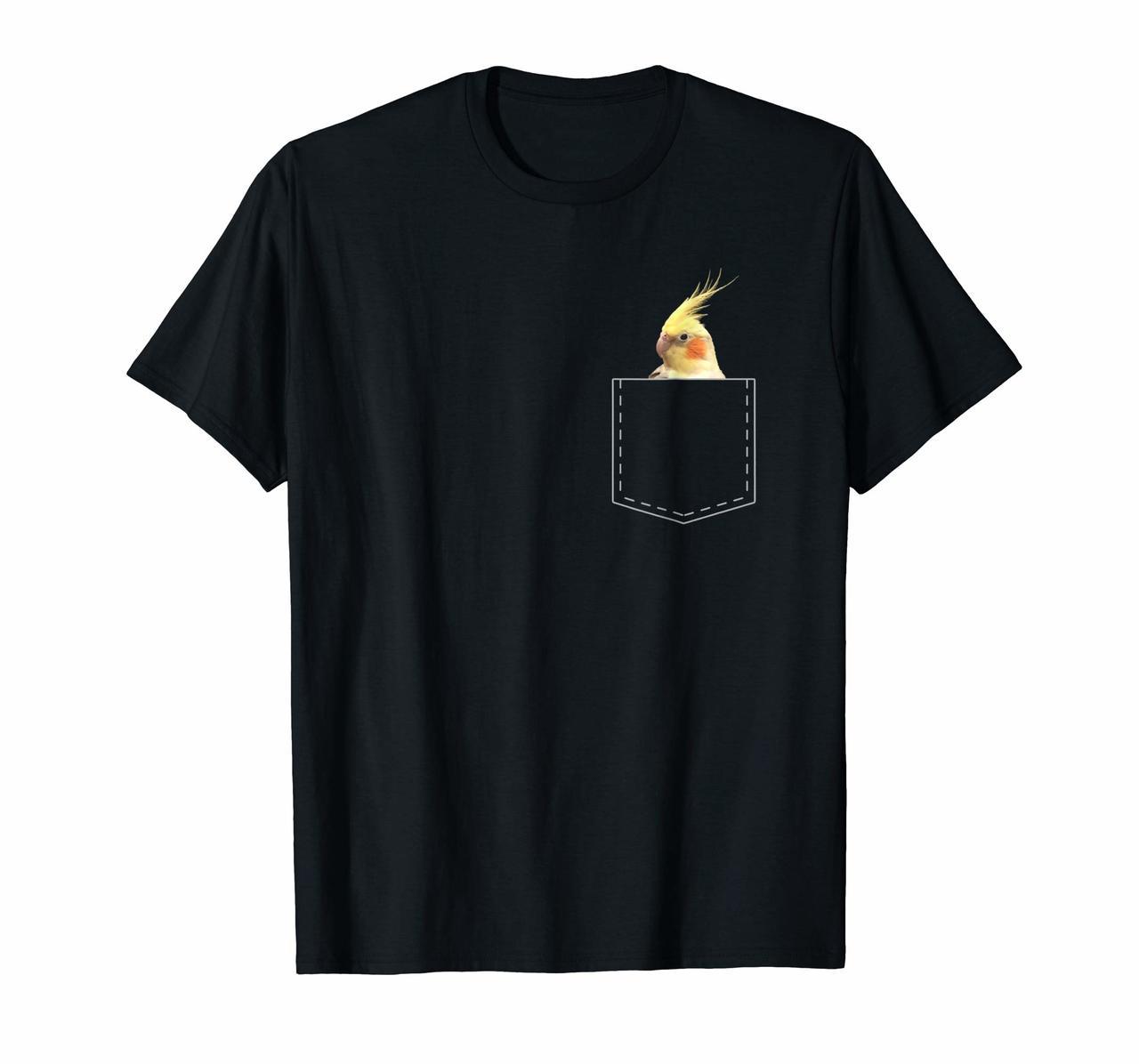 Cute Cockatiel Shirt Funny Pocket Parrot Lover T Shirt Gift Hoodies