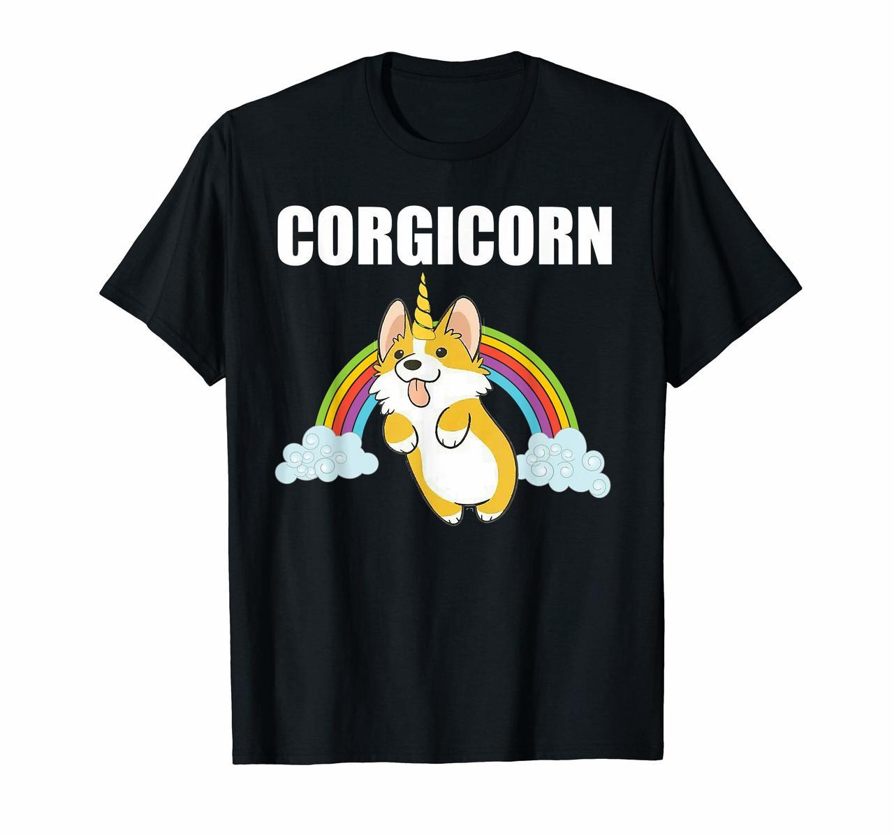 Cute Corgicorn T Shirt  Funny Corgi Lover Shirt Gift Hoodies