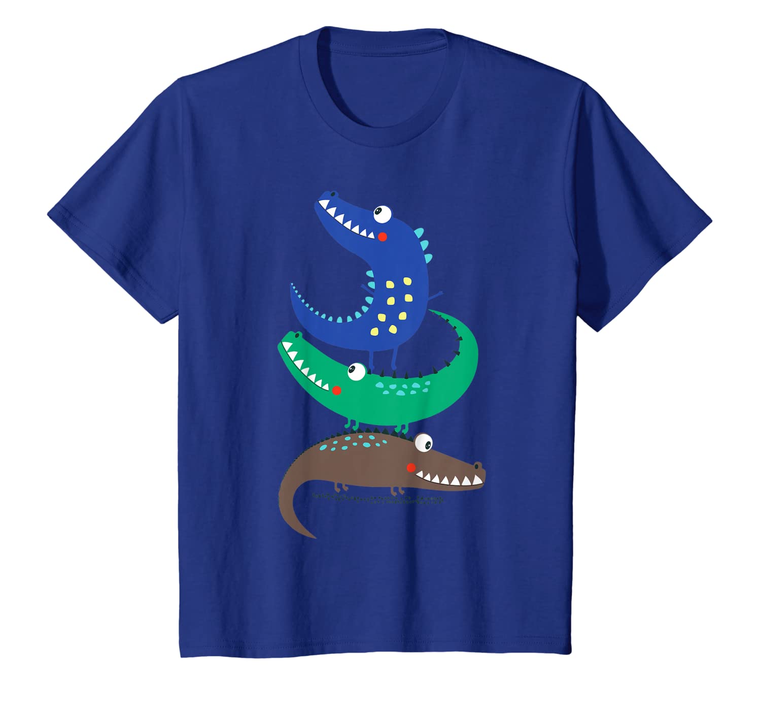 Cute Crocodile Brothers of 3 Cartoon Graphic Shirt  T-Shirt link Hoodies