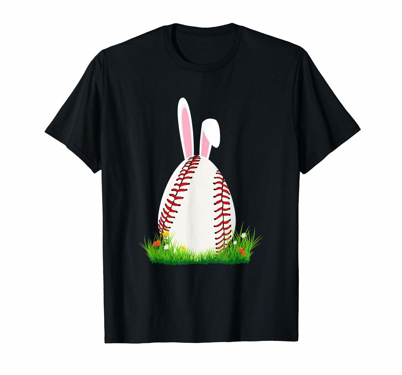 Cute Easter Baseball Bunny ear Egg T-shirt Bunny Lover Gift Hoodies