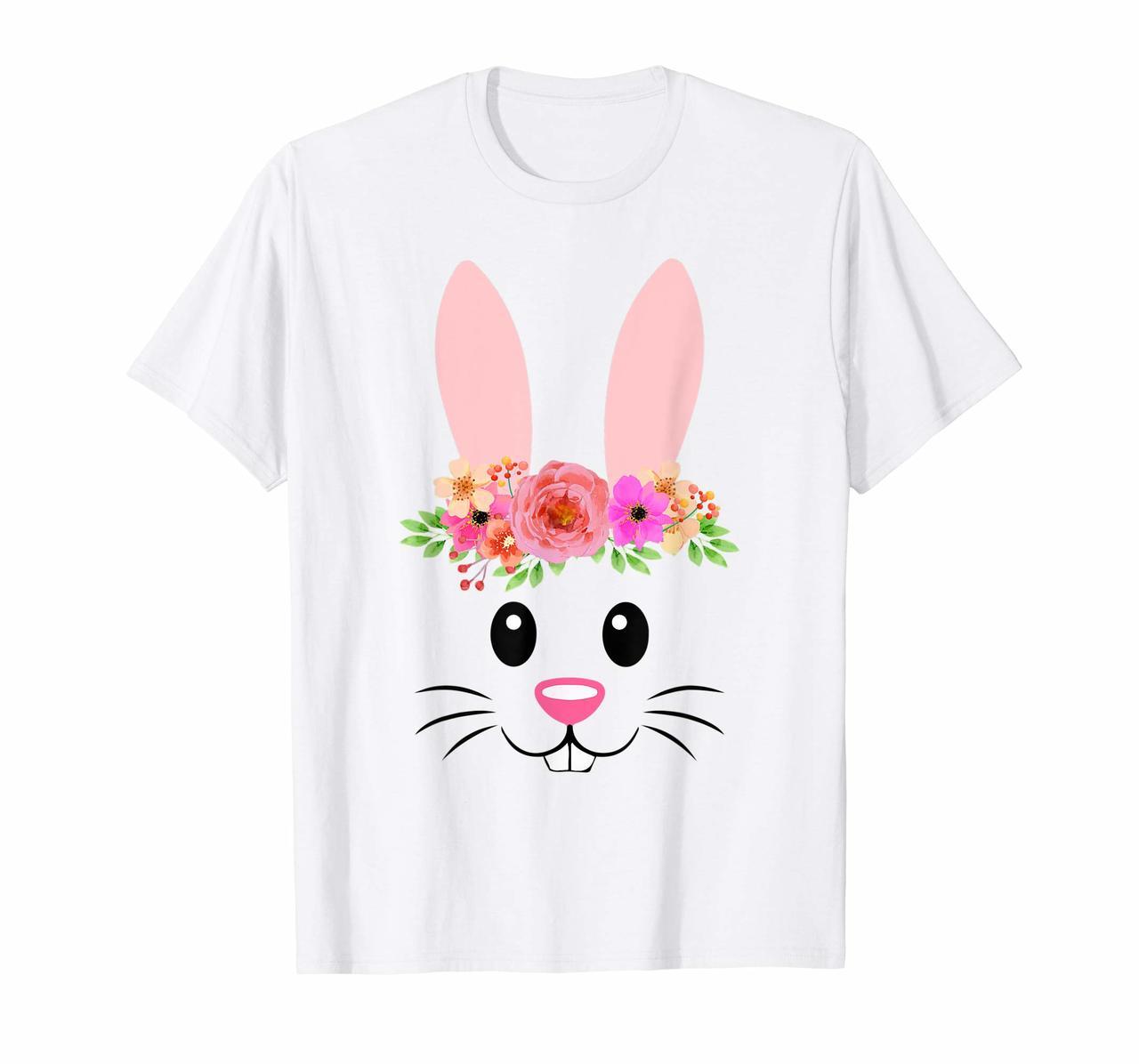 Cute Easter Bunny Face T-Shirt For Girls and Toddlers Hoodies
