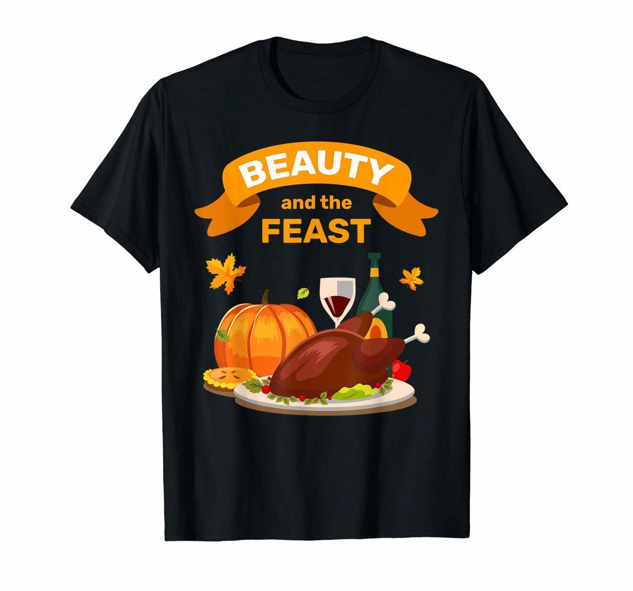 Cute Funny Thanksgiving Turkey Feast For Girls Women T-Shirt Hoodies