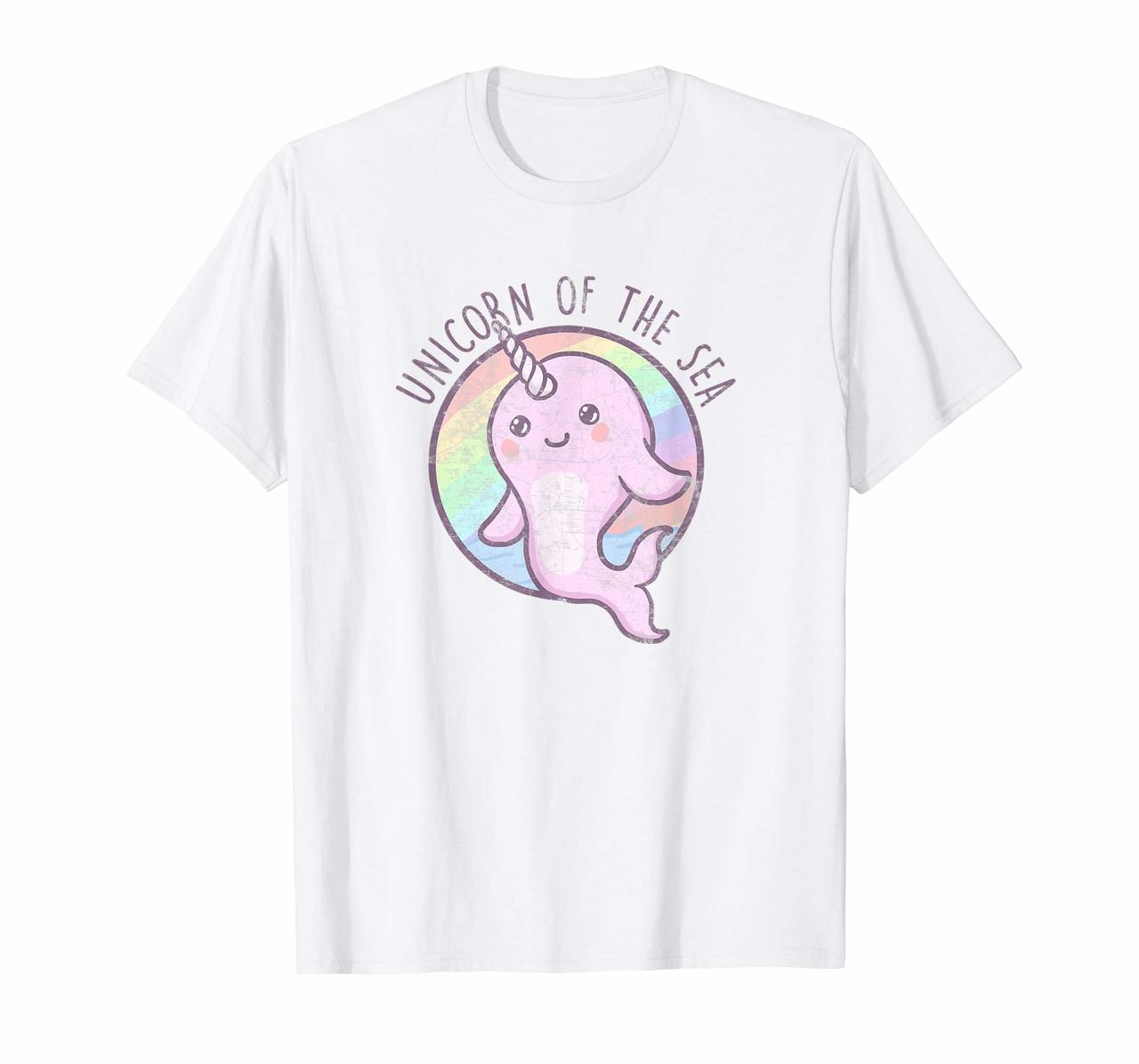 Cute Girls Shirts - Unicorn Of The Sea Narwhal T Shirt Hoodies