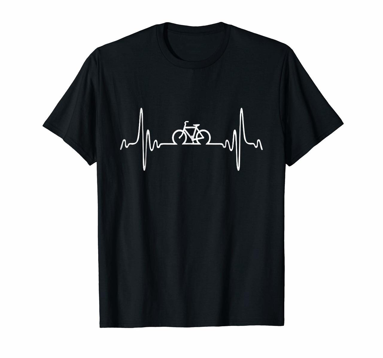 Cycling Heartbeat Shirt Cute Funny Bicycle Bike Rider Gift Hoodies