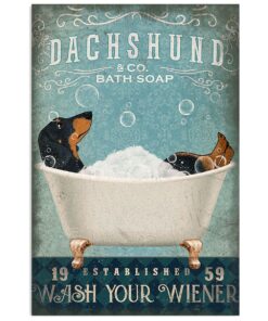 Dachshund Bath Soap Gift For Dachshund Dog Puppies Lover Poster