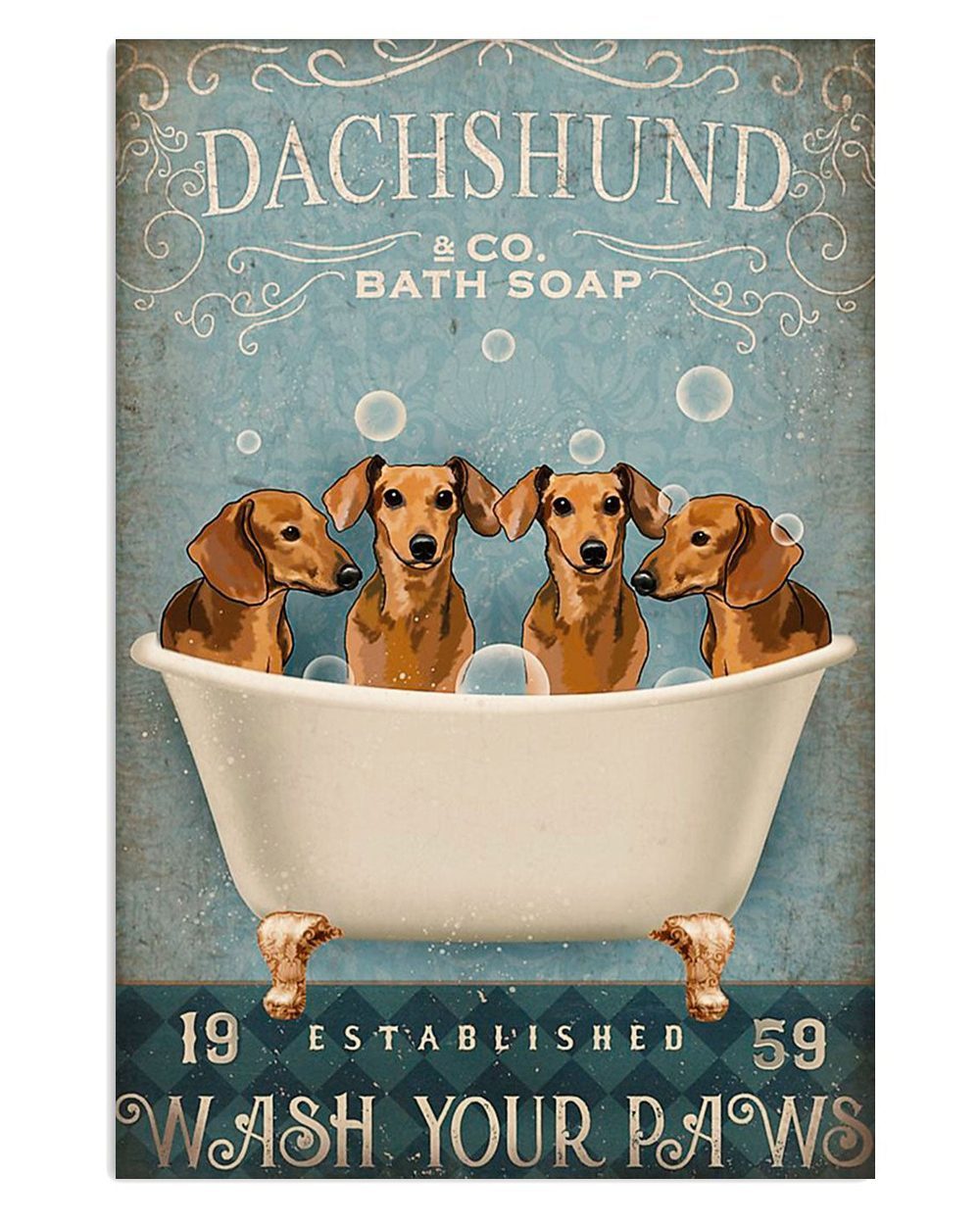 Dachshund Dachshund Bath Soap Gift For Dachshund Dog Puppies Lover Poster