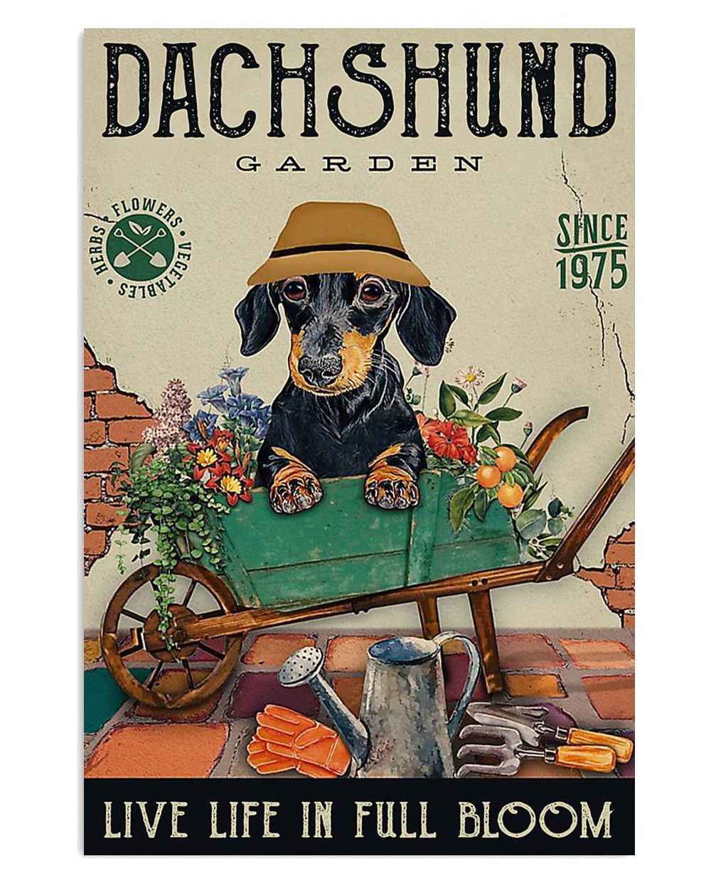 Dachshund Dog Garden Gift For Dachshund Dog Puppies Lover Poster