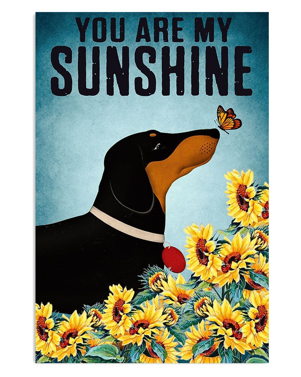 Dachshund My Sunshine Gift For Dachshund Dog Puppies Lover Poster
