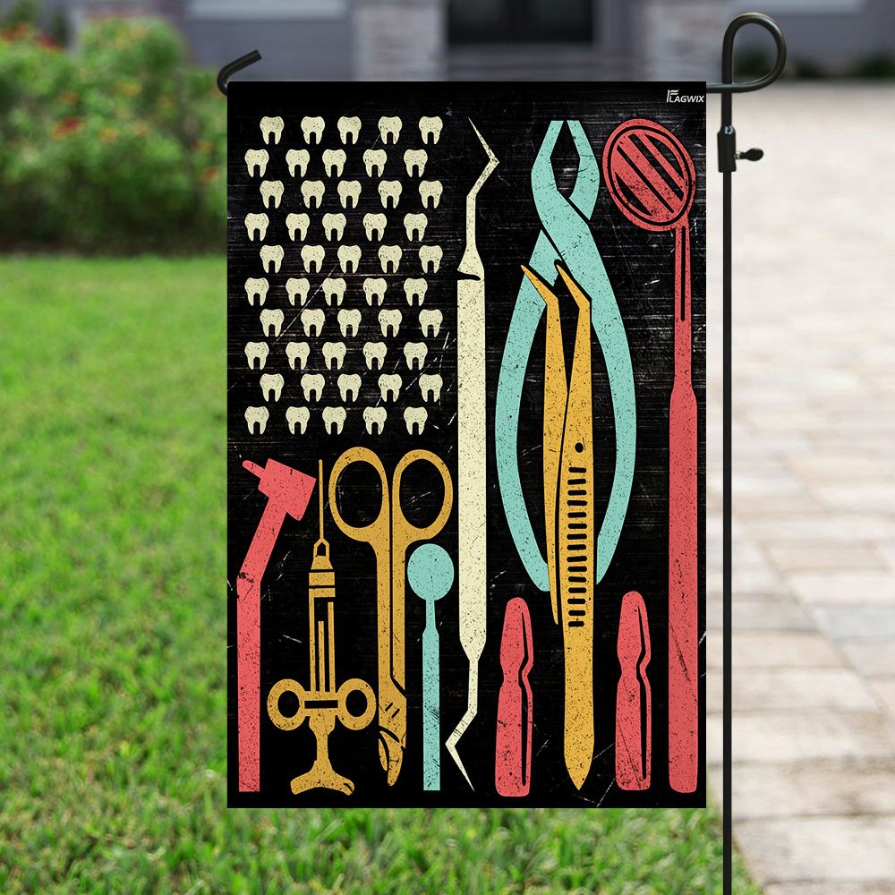 Dentist Dental Hygienist Assistant American 4th Of July Flag PS227F