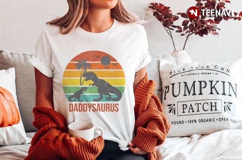 Dinosaur Dad Shirt, Vintage Daddy SaurusShirt