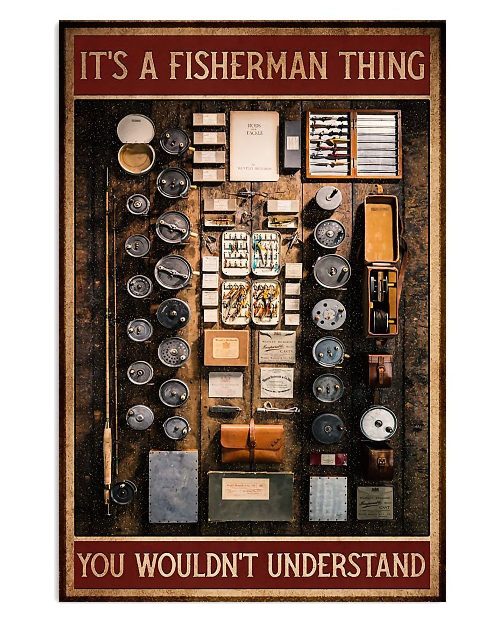 Fishing Fisherman Thing Vintage Gift For Fisherman Poster