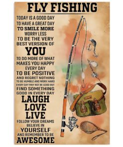 Fishing Fly Fishing Vintage Gift For Fisherman Poster