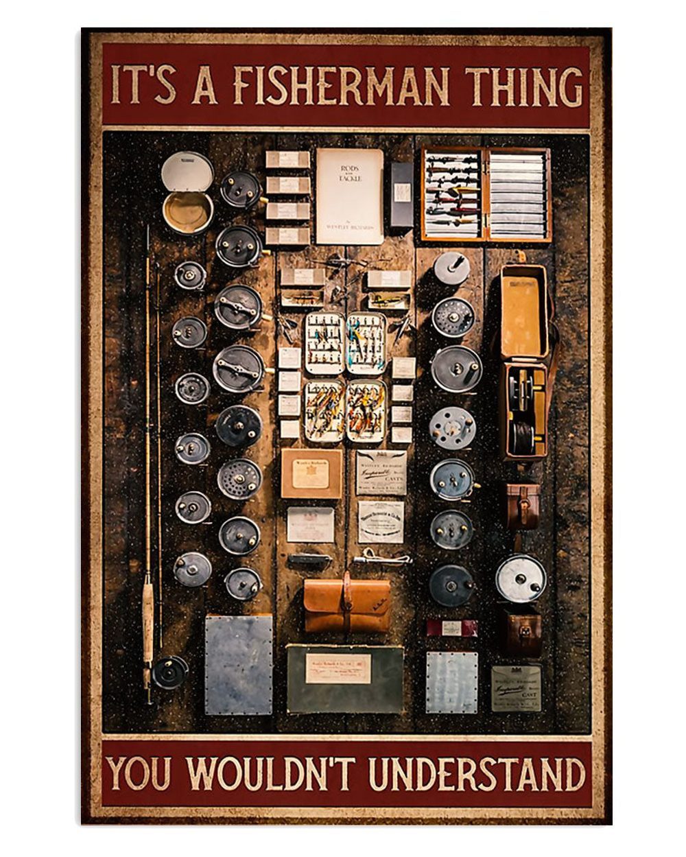 Fishing Room Prints Fisherman Thing Vintage Poster