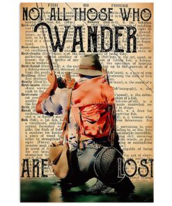 Fishing Room Prints Wanderer Vintage Poster