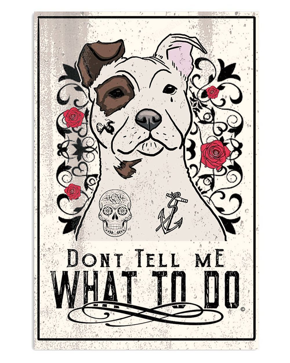 Funny Blue Nose Pitbull Dog Pitbull Lovers Badass Pitbull Poster