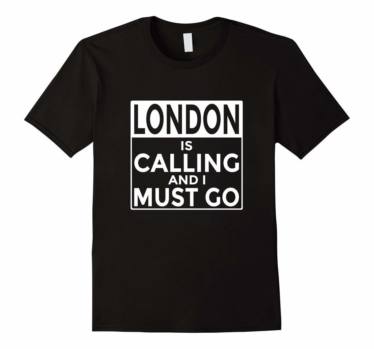 Funny British T-Shirt London is Calling and I Must Go