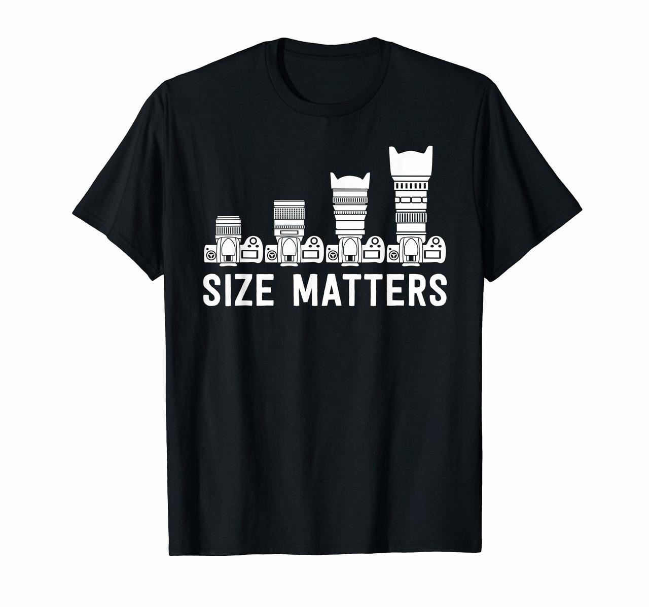 Funny Photography T-Shirt - Lens Size Matters Hoodies