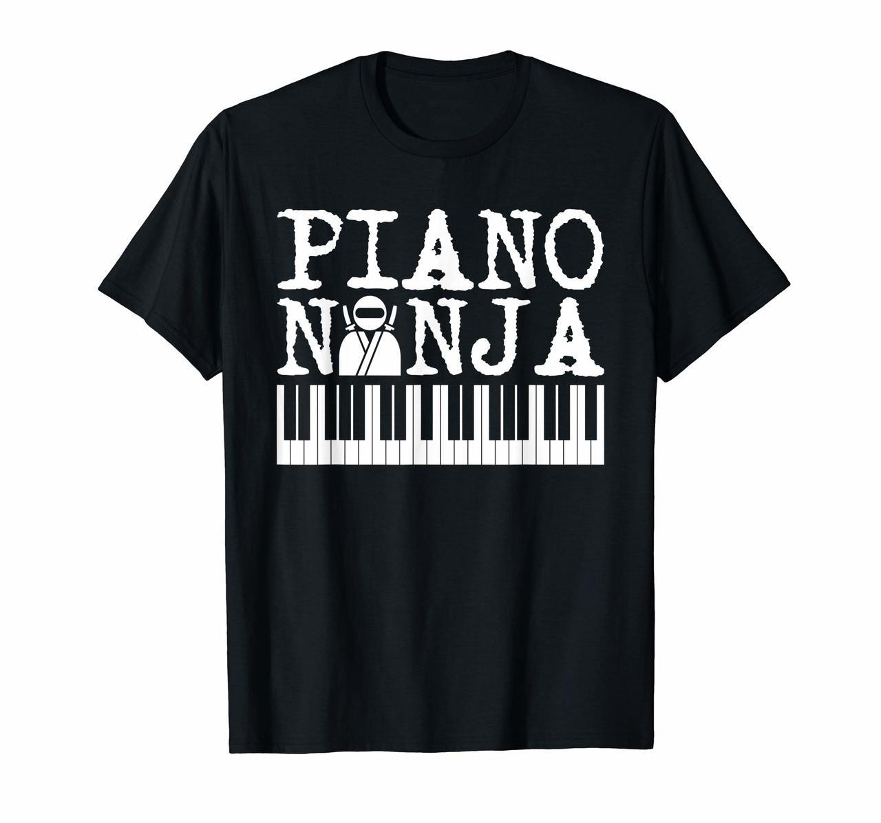 Funny Piano Ninja Piano Lover T-Shirt For Pianists MM Hoodies