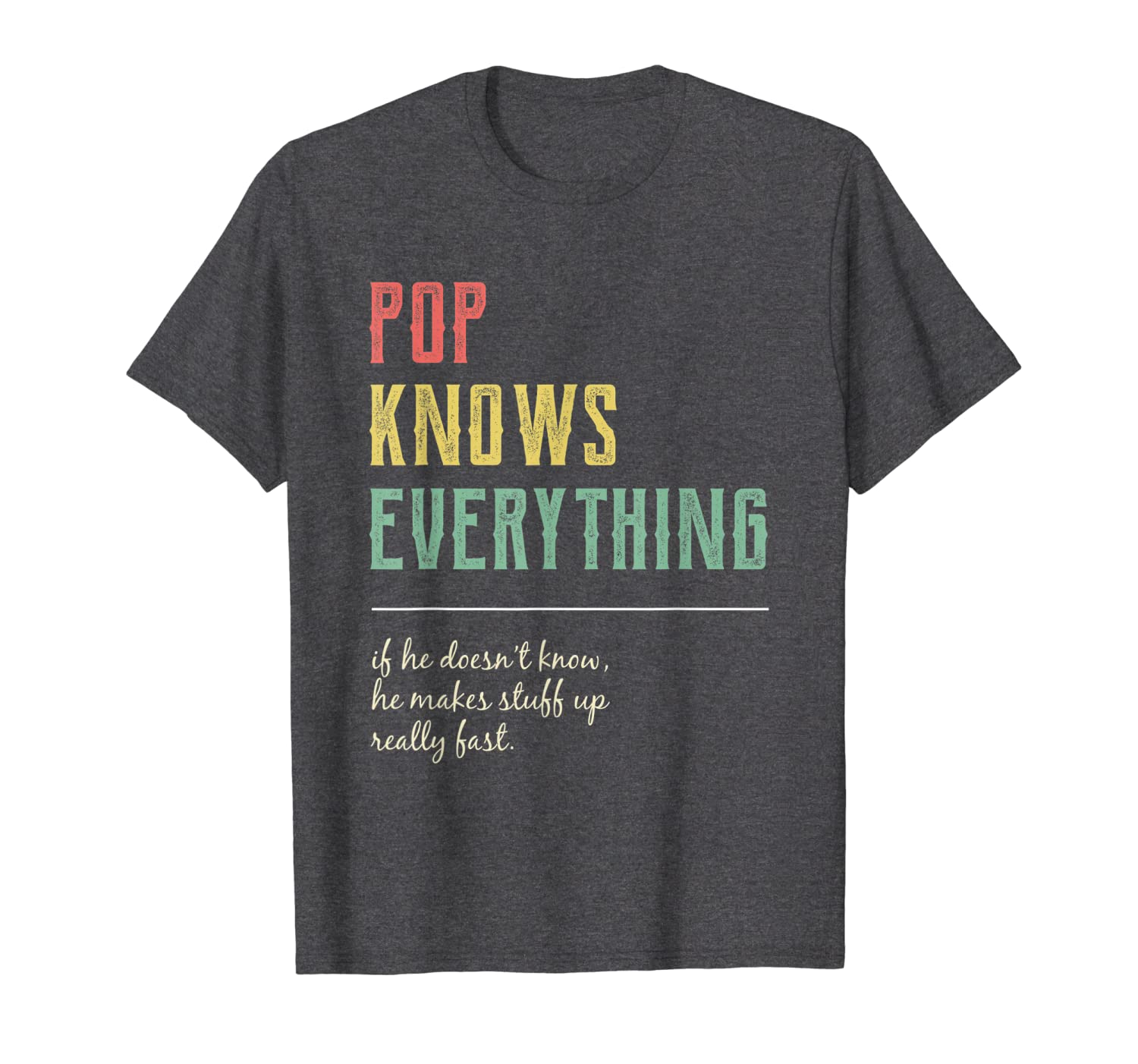 Funny Pop Shirt For Grandpa Pop Knows Everything T-Shirt Hoodies