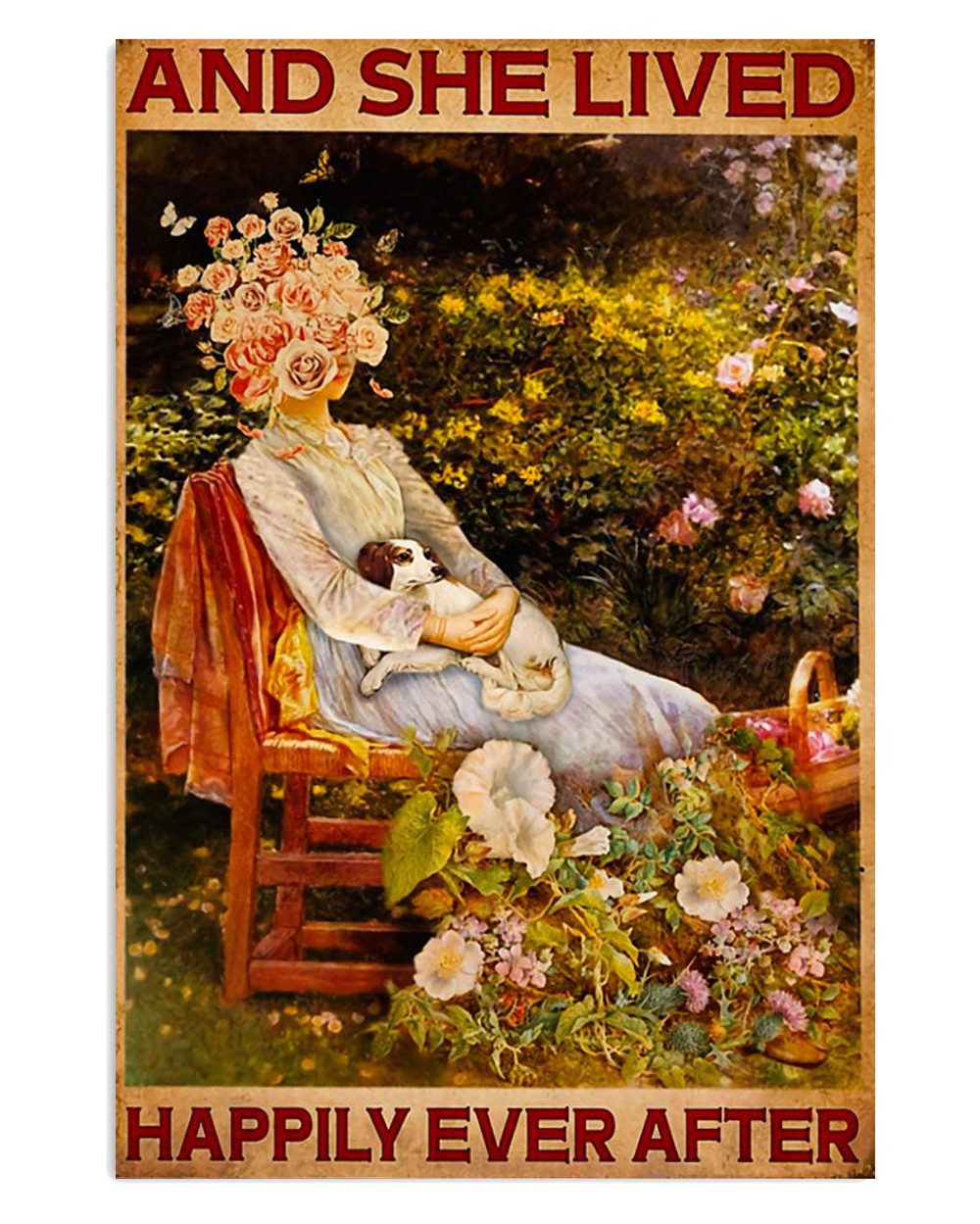 Gardening Dog And Her Gift For Gardener Plants Lover Poster