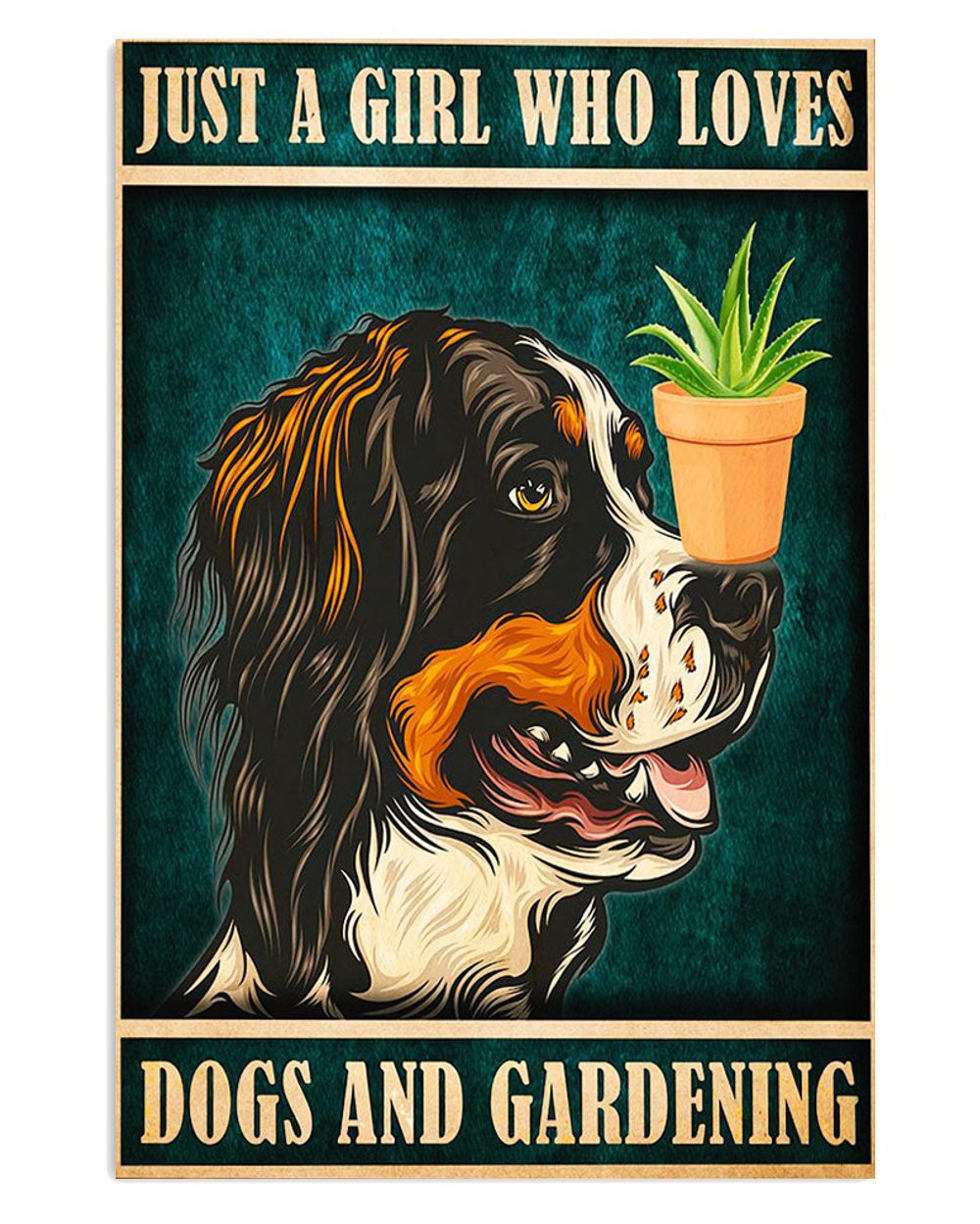 Gardening Girl Loves Dogs And Gardening Gift For Gardener Plants Lover Poster
