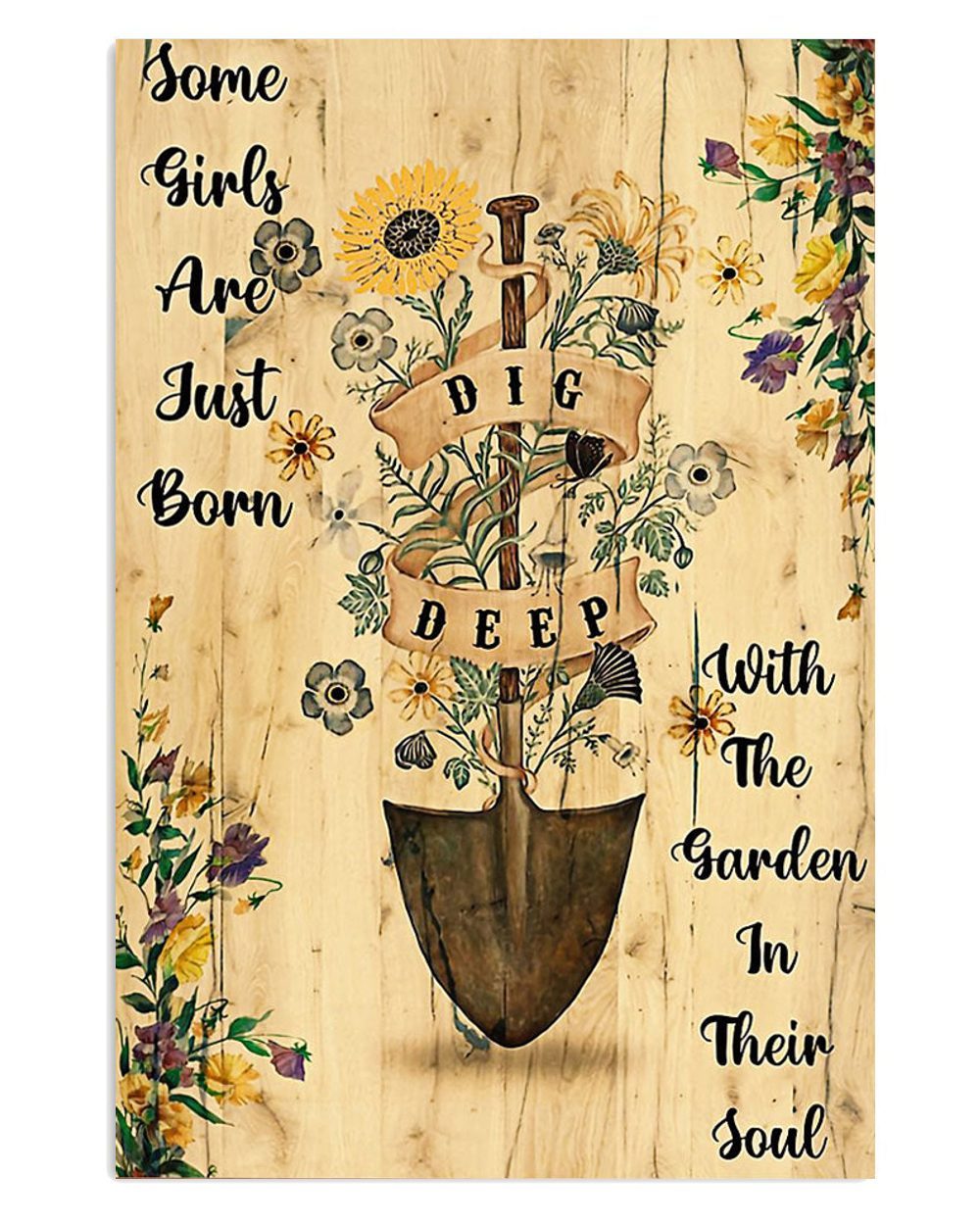 Gardening Girls Born With Garden Gift For Gardener Plants Lover Poster