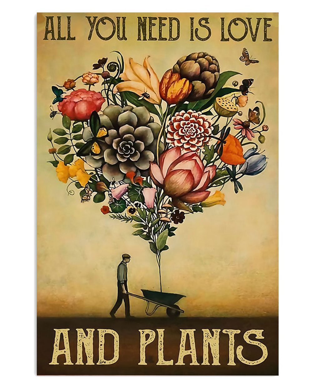 Gardening Love And Plants Gift For Gardener Plants Lover Poster