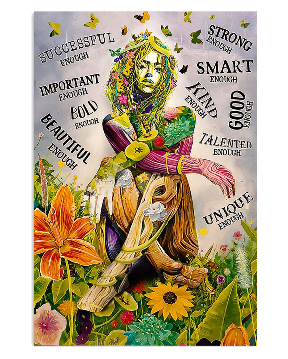 Gardening Smart Strong Bold Girl Gift For Gardener Plants Lover Poster