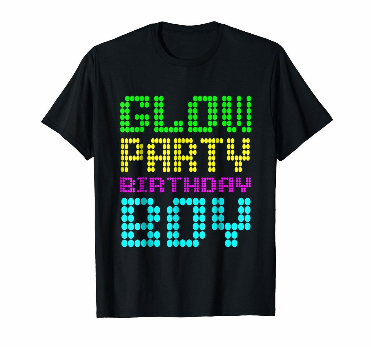 Glow Party Birthday Boy Shirt Party Gift Neon Retro Tee Hoodies