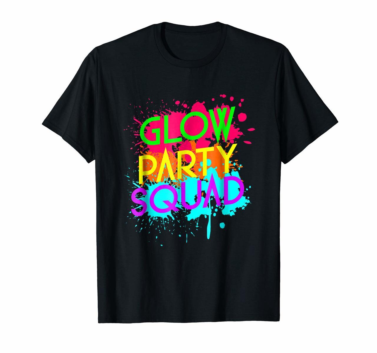 Glow Party Squad - Neon Effect Group Halloween T-Shirt Hoodies