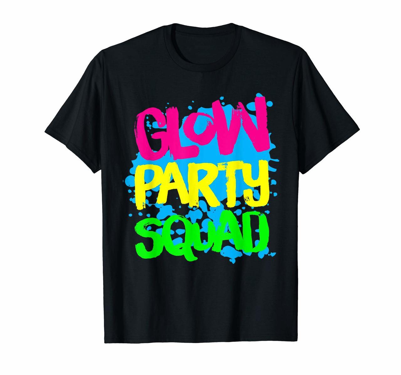 Glow Party Squad Paint Splatter Effect Glow Party Shirt Hoodies