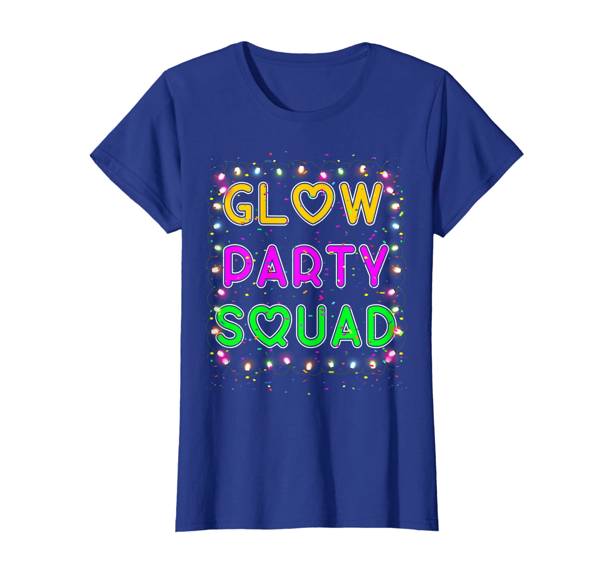 Glow Party Squad Paint Splatter Effect Neon Glow Party Shirt link Hoodies