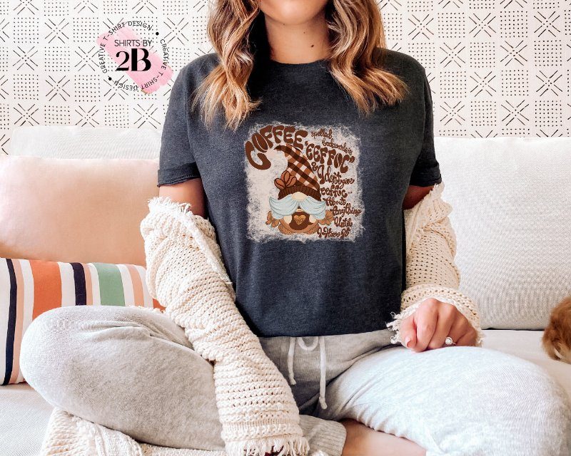 Gnome Coffee Shirt, Coffee Spelled Backwards Is Eeffoc & I Don't Give Eeffoc