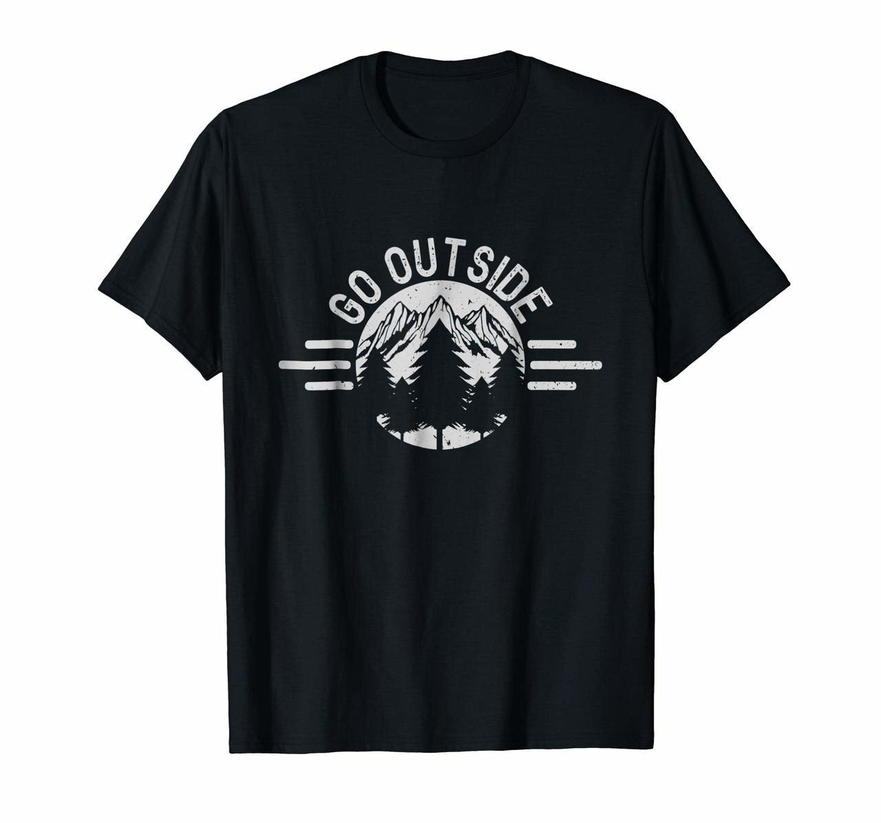 Go Outside T-Shirt Nature Hiking Camping Forest Gift Hoodies