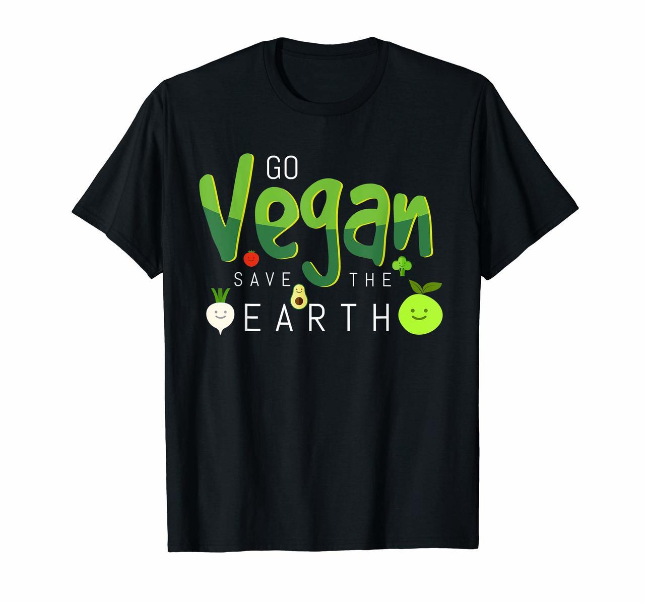 Go Vegan  Save The Earth T Shirt for Women Men  kids Hoodies