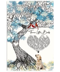 Golden Retriever Three Cardinals And Dog Dog Puppies Lover Poster