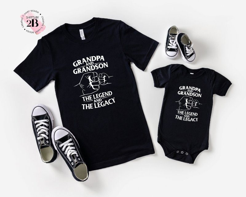 Grandpa and Grandson Shirt, Grandpa And Grandson The Legend And The LegacyShirt