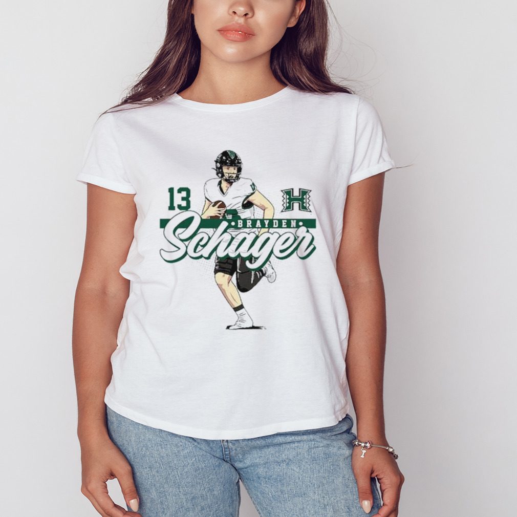 Hawaii Rainbow Warriors Brayden Schager 2023 NCAA Football shirt