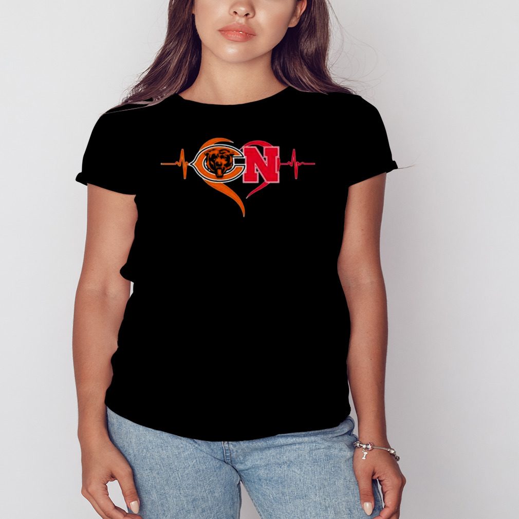 Heartbeat Chicago Bears And Nebraska Cornhuskers shirt