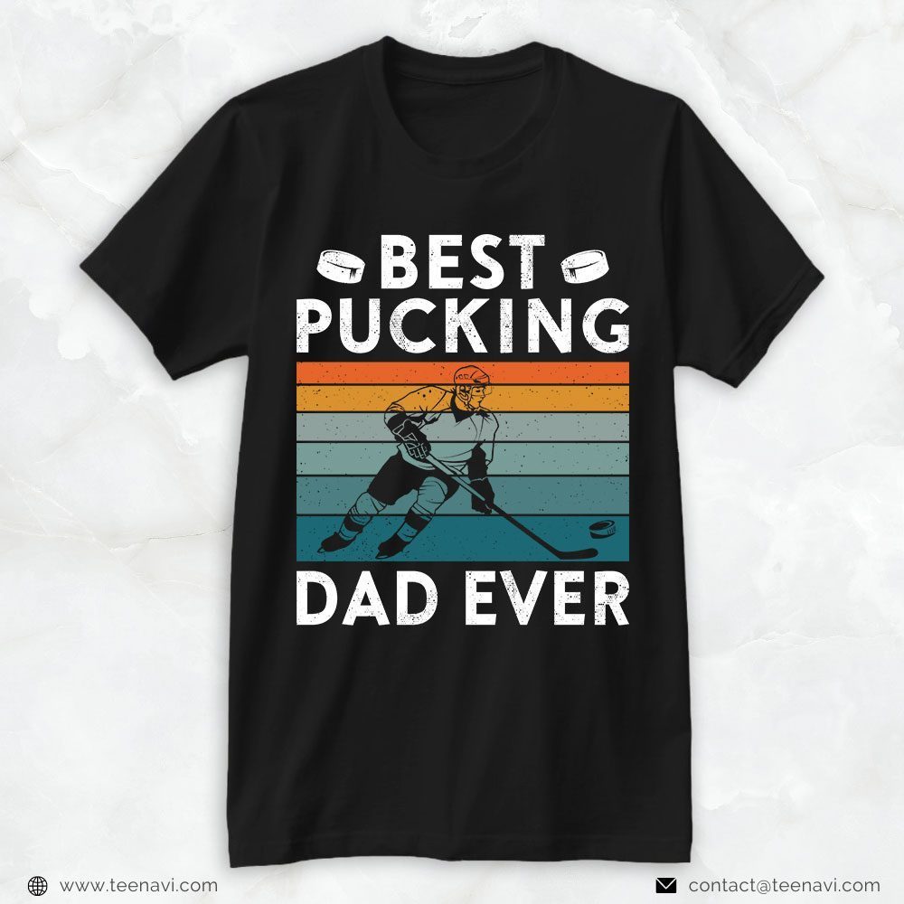 Hockey Dad Shirt, Vintage Best Pucking Dad EverShirt