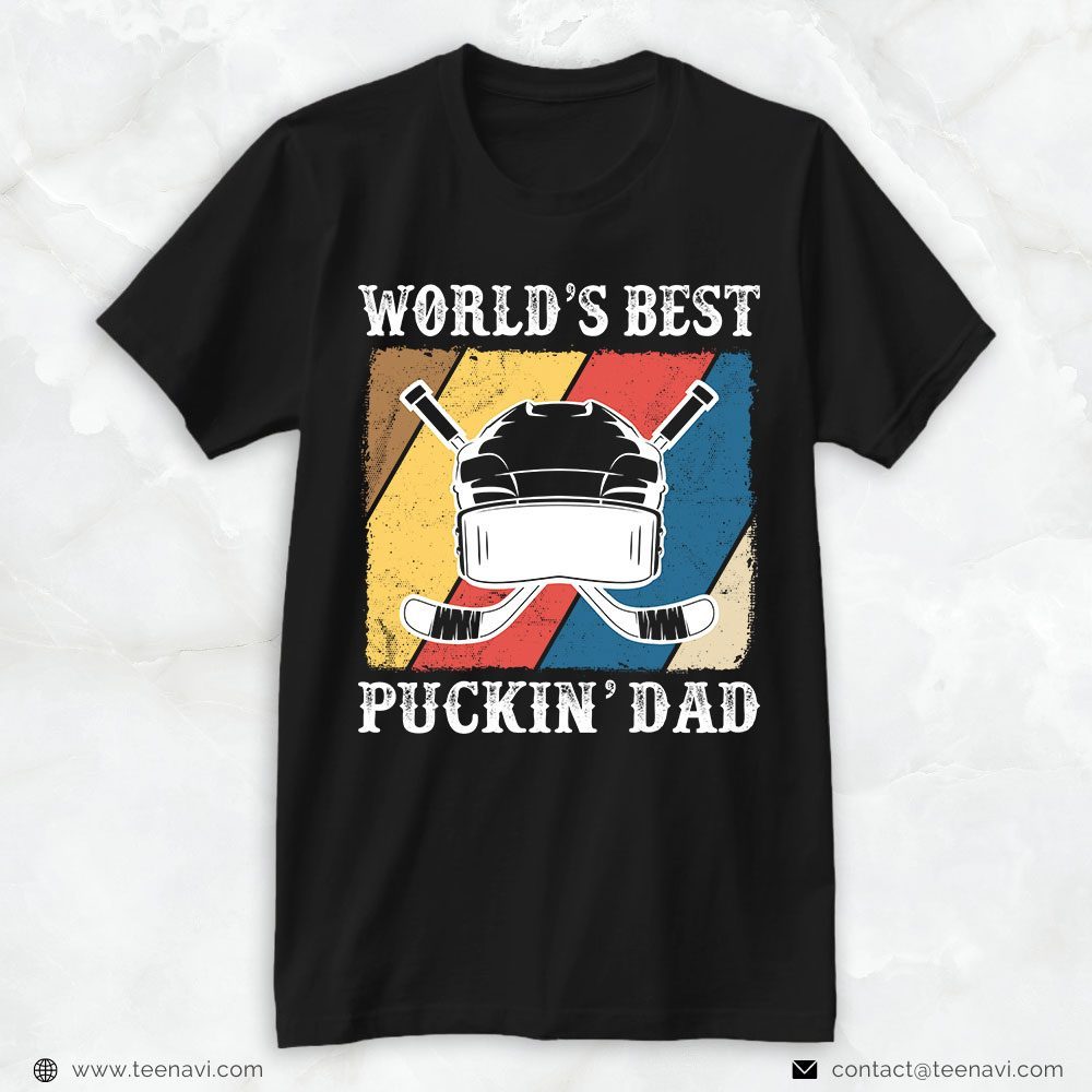 Hockey Dad Shirt, Vintage World's Best Puckin' DadShirt