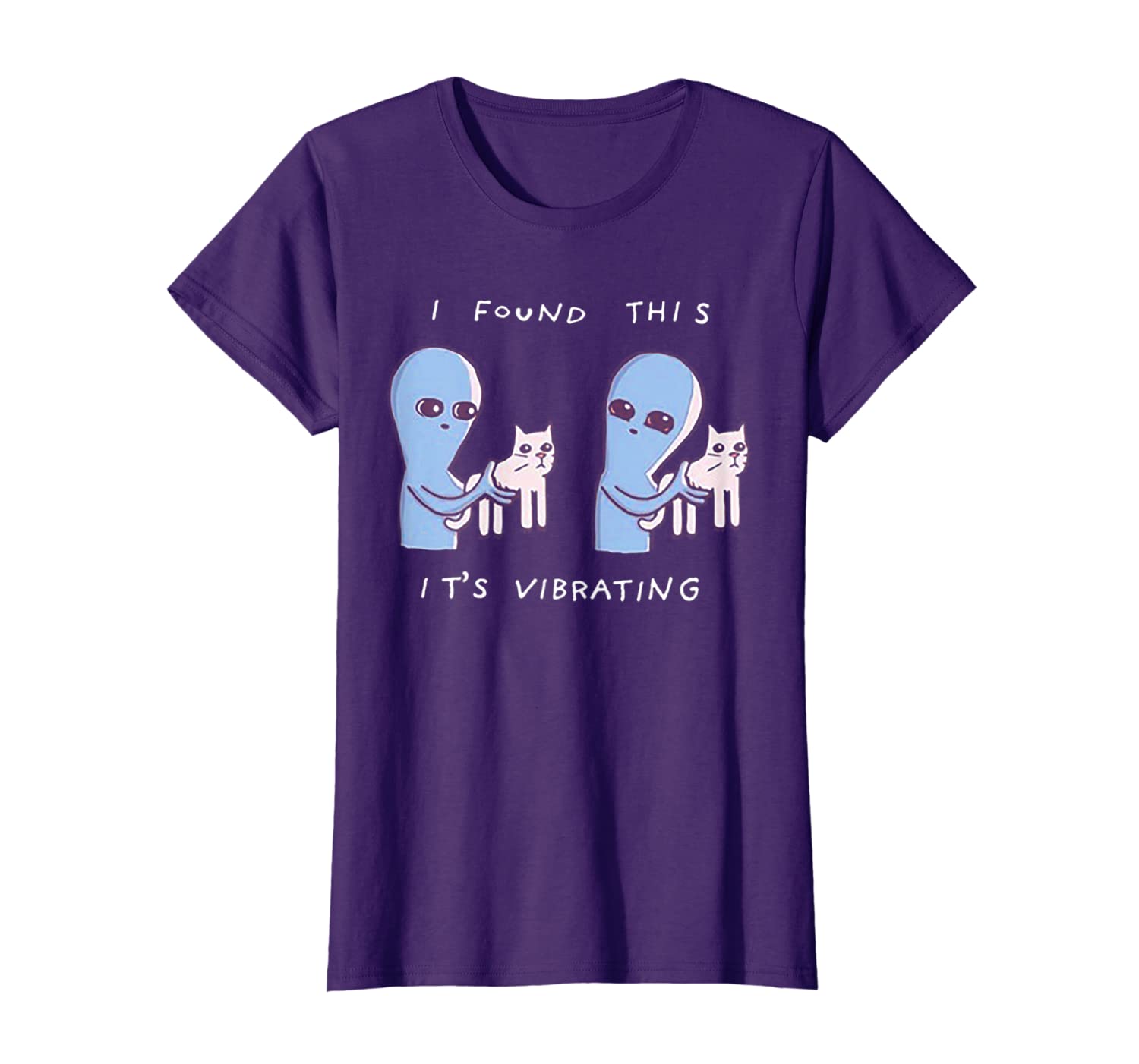 I Found This Its Vibrating Funny Aliens Cats Tshirt Hoodies