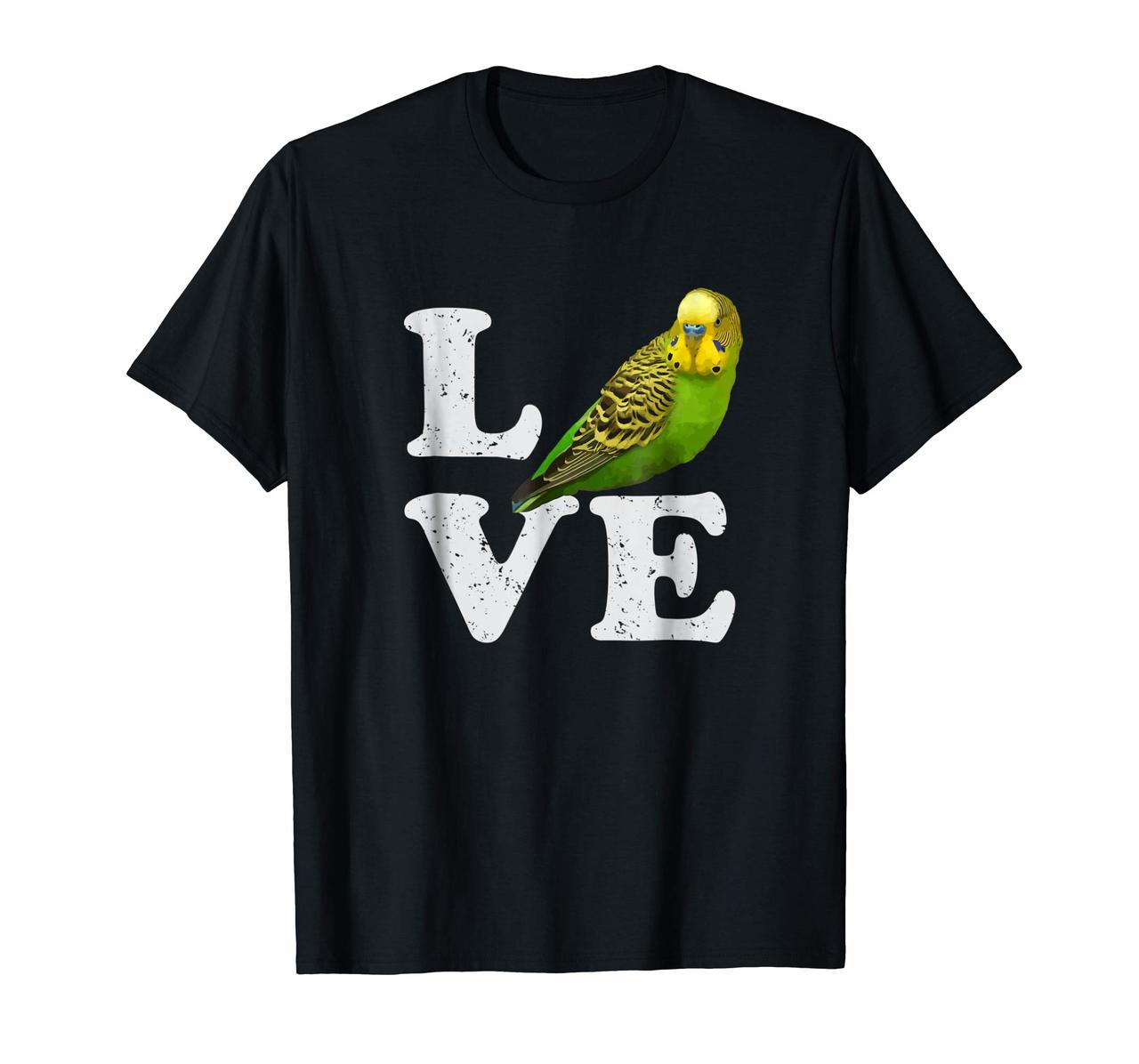 I Love My Budgie T-Shirt  Parakeet Budgerigar Graphic Tee Hoodies